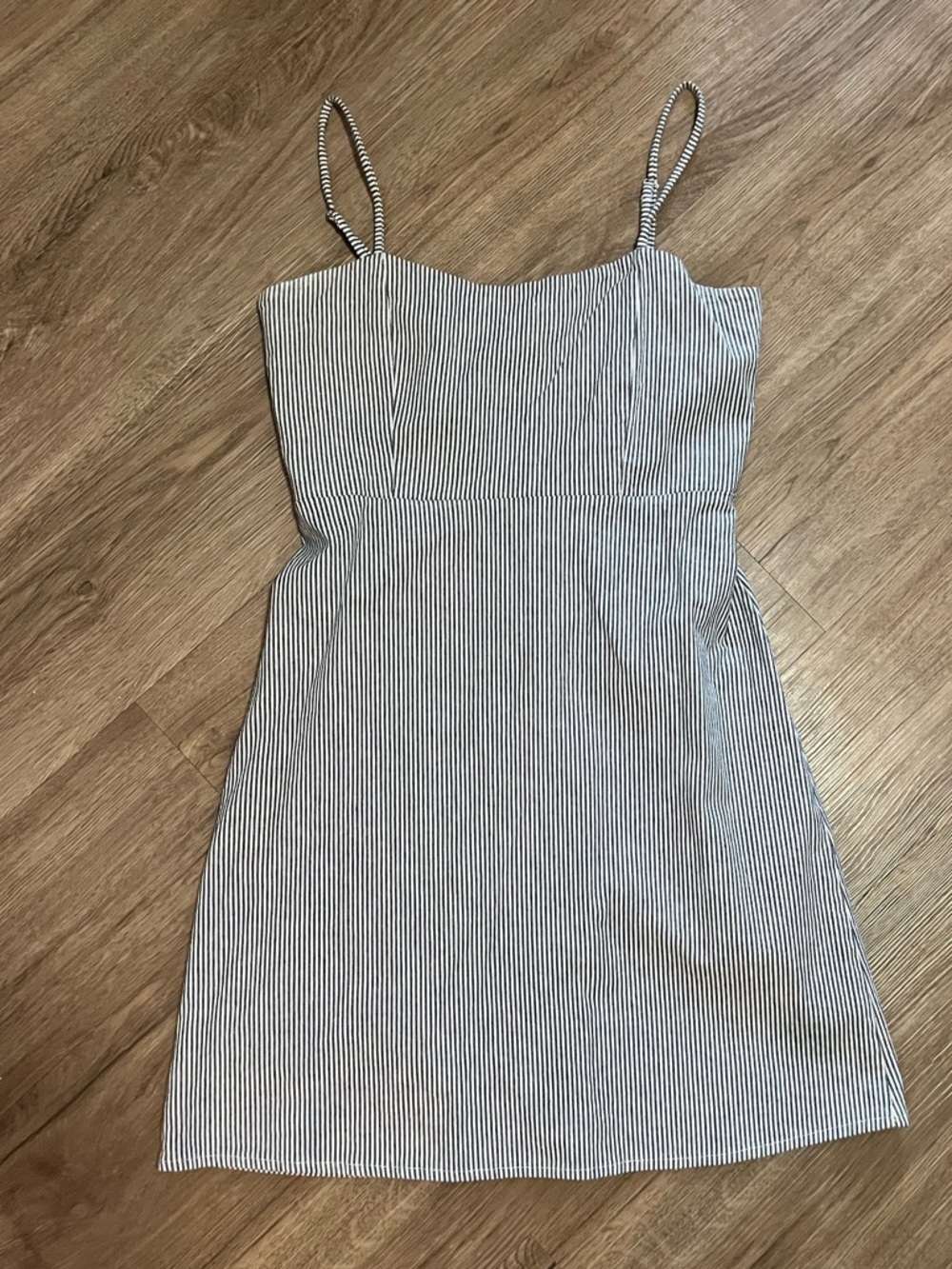 Brandy Melville blue and white striped dress